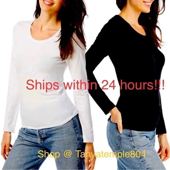 Lucky Brand Ladies Long Sleeve, 2-pack - Picture 1 of 5